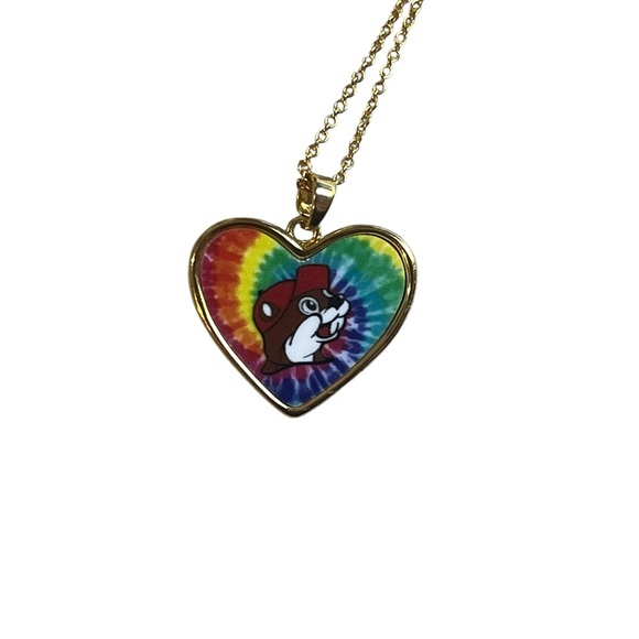 Gold Heart Pendant Necklace - Picture 2 of 2